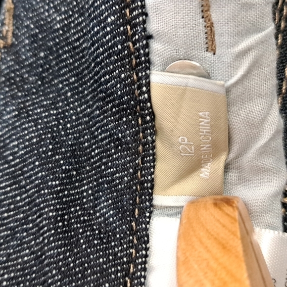 Michael Kors Sausalito Bootcut Jeans | Studded Low Rise Dark Wash | 12P NWT - Picture 8 of 10